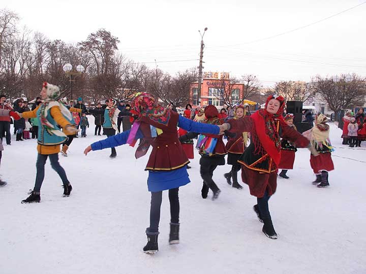 «Щедрий вечір, добрий вечір, мати Україно!» Театралізоване дійство на Європейській площі у Борисполі