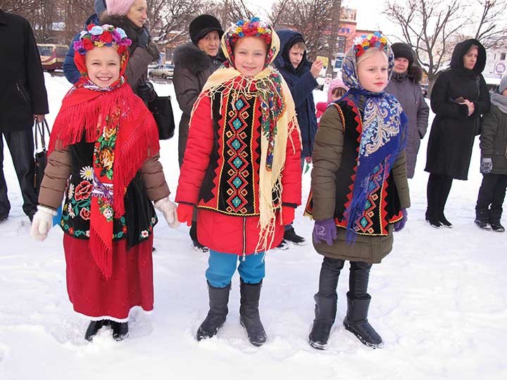 «Щедрий вечір, добрий вечір, мати Україно!» Театралізоване дійство на Європейській площі у Борисполі