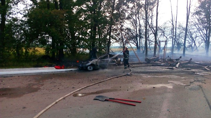 Під Києвом стався вибух на АЗС Під Києвом стався вибух на АЗС