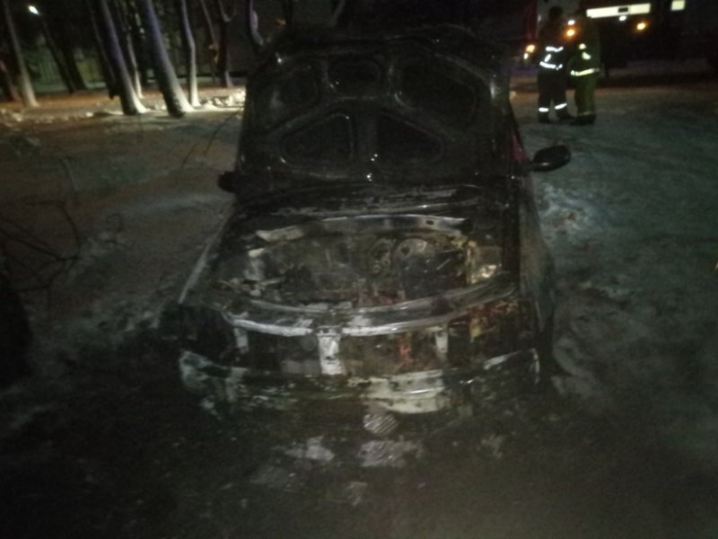 У м. Бориспіль горів легковий автомобіль