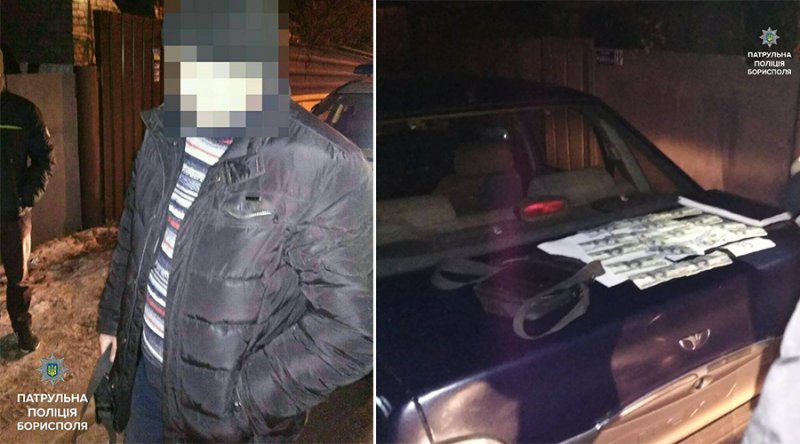 У Борисполі нетверезий водій намагався дати правоохоронцям хабара