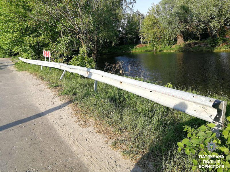 У Борисполі нетверезого водія зупинив відбійник