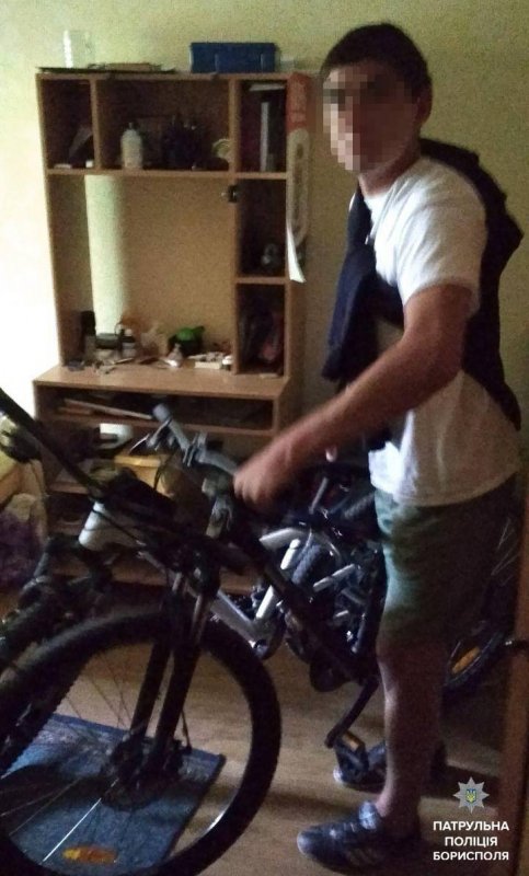 Завдяки пильним бориспільцям патрульні затримали викрадача велосипедів