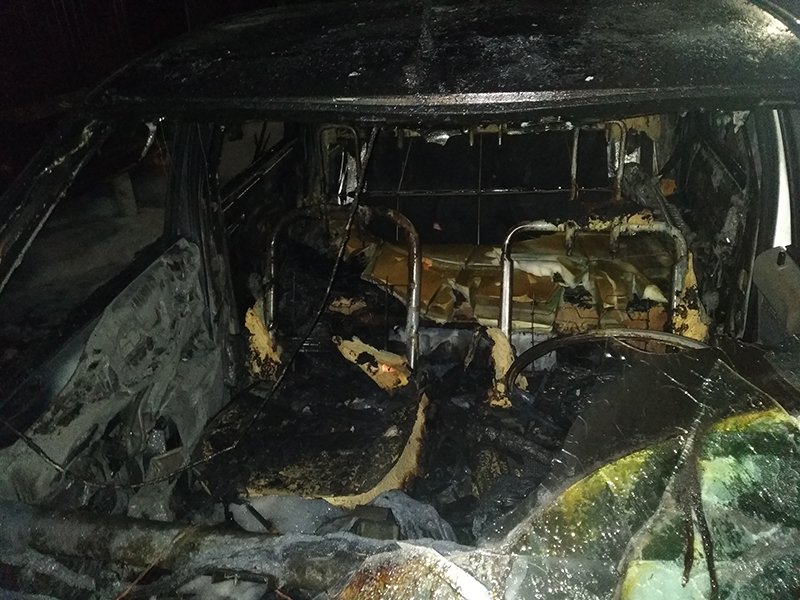 У Борисполі повністю згорів легковий автомобіль У Борисполі повністю згорів легковий автомобіль