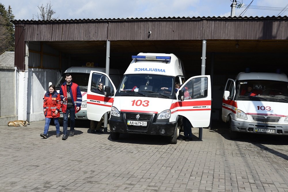 Умови праці екстреної медичної допомоги в Борисполі. Фотогалерея