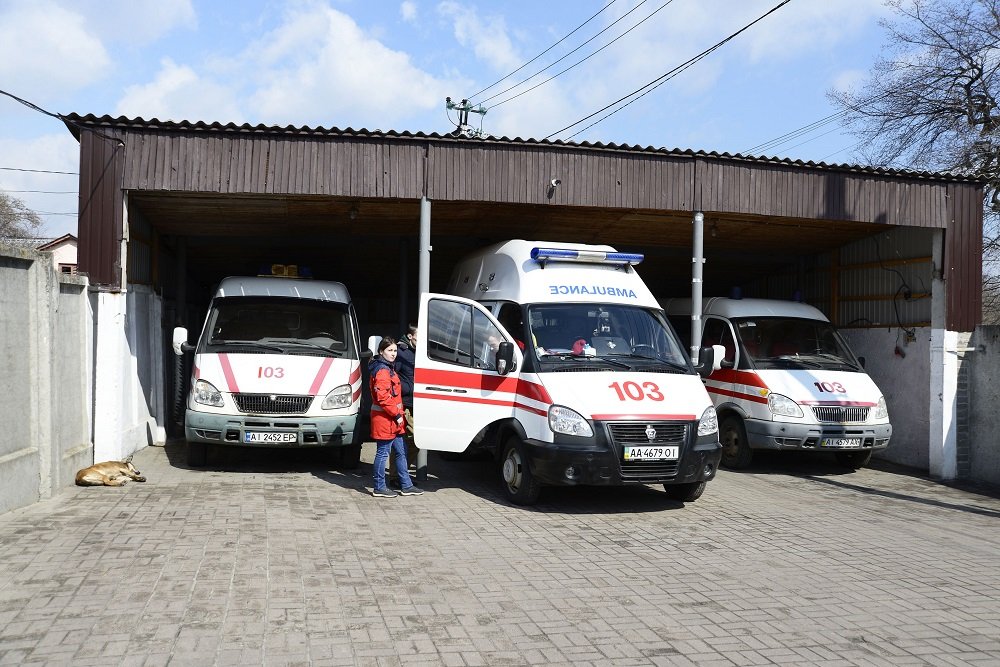 Умови праці екстреної медичної допомоги в Борисполі. Фотогалерея