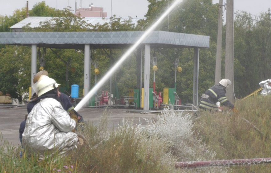 Бориспільські пожежні перевірили свою готовність до надзвичайних подій