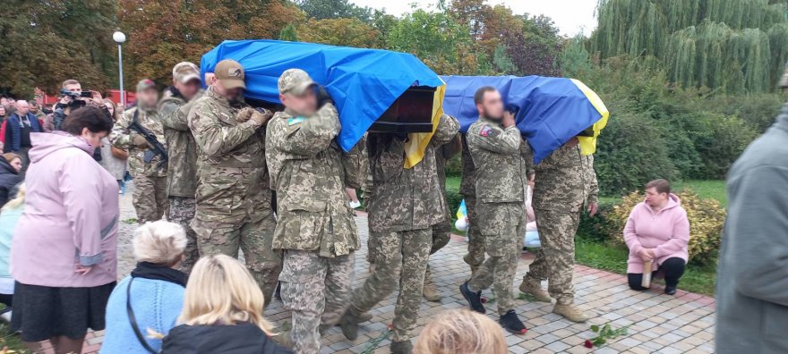 В останню путь проводжали героїв — бійців ДУК «Правий сектор»