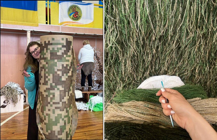 Маскування для військових: Понад тисячу кікімор та нашоломників за пів року за новим методом плетіння Маскування для військових: Понад тисячу кікімор та нашоломників за пів року за новим методом плетіння