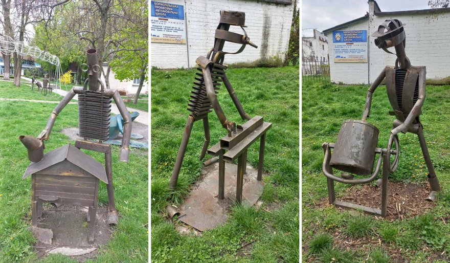 Кому заважають фігури в міському парку? Залишать лише жабу — «символ» Борисполя Кому заважають фігури в міському парку? Залишать лише жабу — «символ» Борисполя