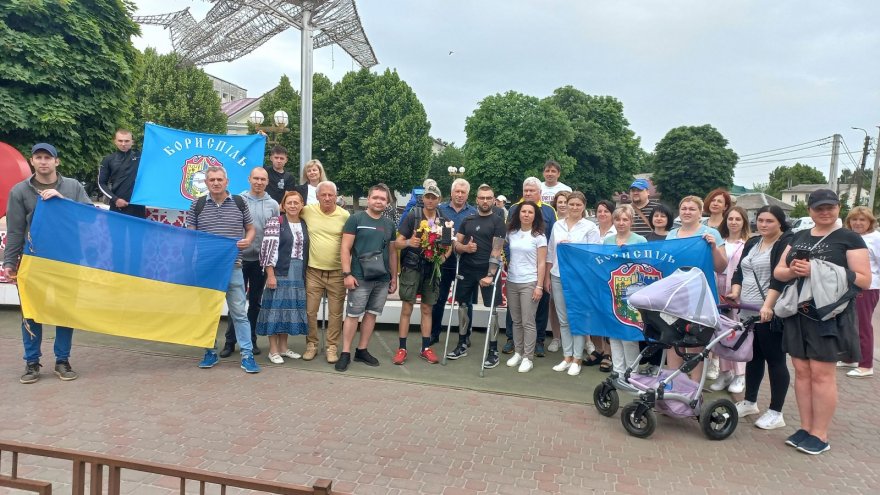 Бориспіль вітав блогера-волонтера Петра Скрипку Бориспіль вітав блогера-волонтера Петра Скрипку