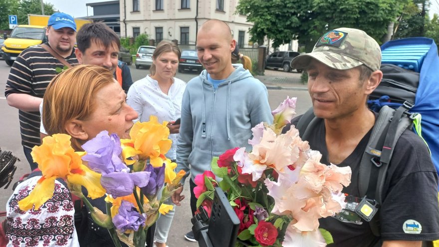 Бориспіль вітав блогера-волонтера Петра Скрипку Бориспіль вітав блогера-волонтера Петра Скрипку