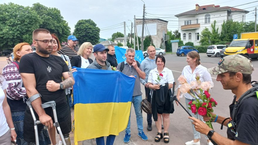 Бориспіль вітав блогера-волонтера Петра Скрипку Бориспіль вітав блогера-волонтера Петра Скрипку
