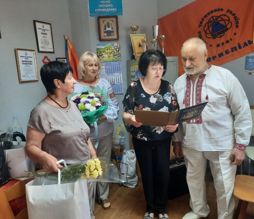 Виконавчий комітет, міська рада ветеранів України та  ГО «Союз Чорнобиль України» привітали з 85-річчям Анатолія Ліхого