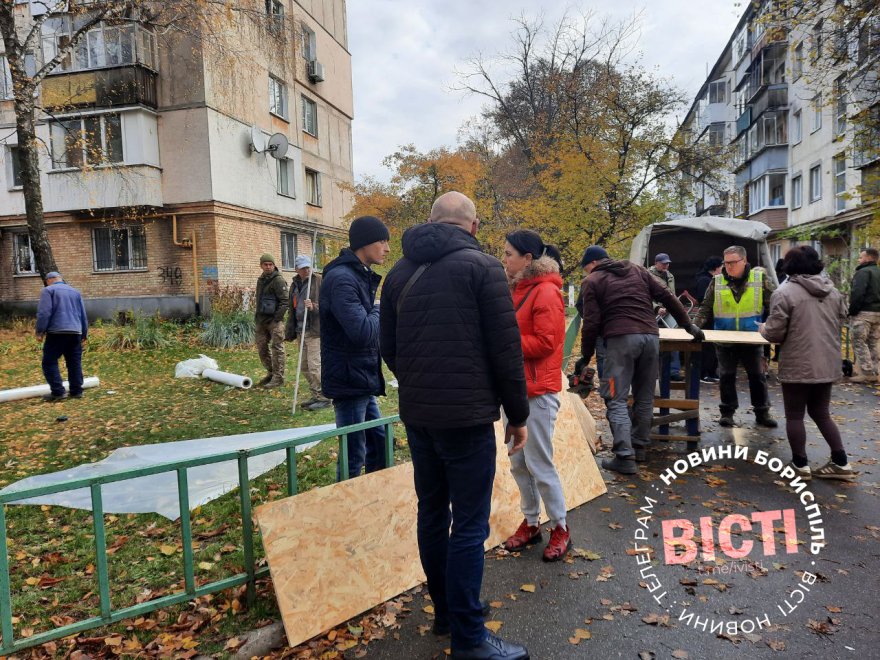 Наслідки жахіття нічного прильоту у Борисполі Наслідки жахіття нічного прильоту у Борисполі