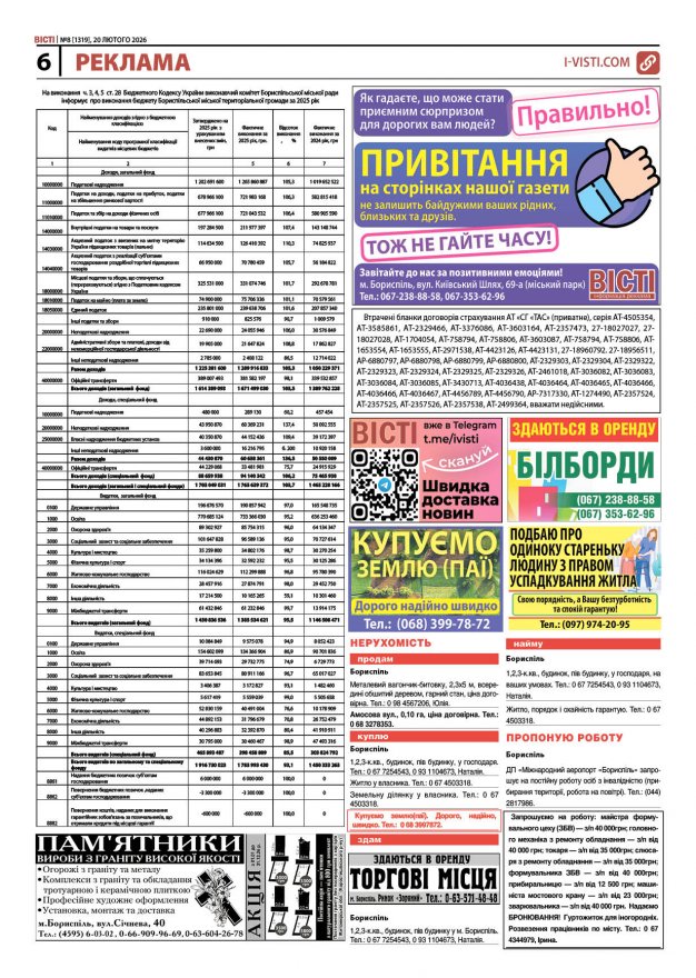 Прочитати свіжий номер газети ви можете в електронному форматі