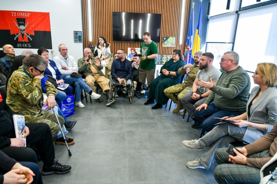 У Борисполі відбулася зустріч з ветеранами, ініційована нардепом Олександром Федієнком,  за участі заступника міністра у справах ветеранів Руслана Приходька