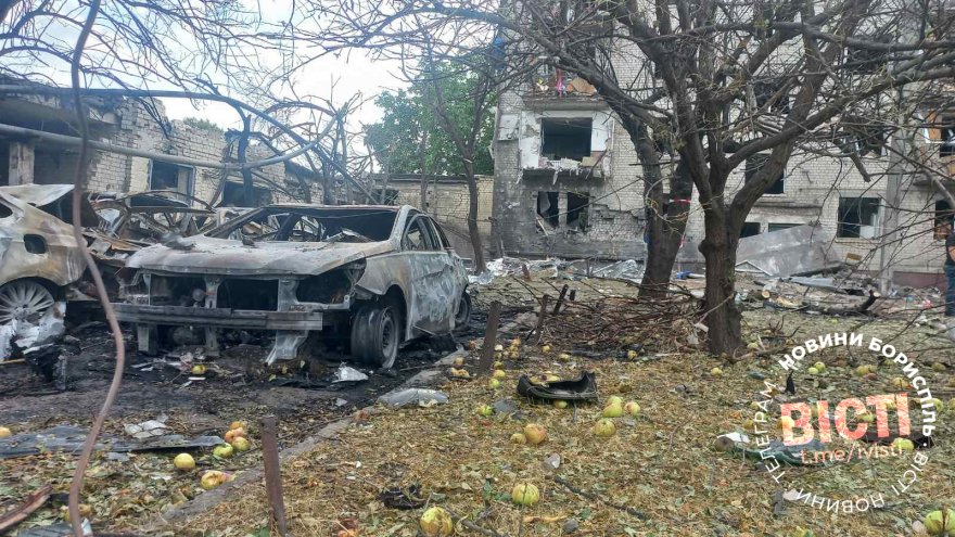 Вибухова ніч і тривожний ранок Борисполя: у місті ліквідовують наслідки ворожого прильоту